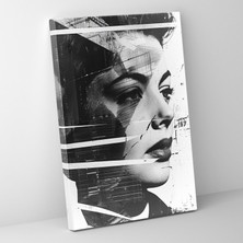 Popcas  Klasik Pop Art Portre Kanvas Tablo Klasizm Temalı Sanat Çalışması