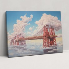 Popcas  Boğaziçi Köprüsü Duvar Sanatı Dekoratif Tablo / Kanvas Duvar Tablosu
