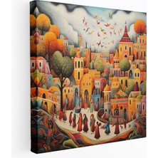 Popcas  Anadolu Sanat Tablosu Anadolu Geleneği Soyut Temas Kanvas Tablo