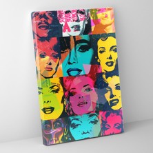 Popcas  Andy Warhol 16 Jackies Kanvas Tablo Ev Dekorasyonu Için