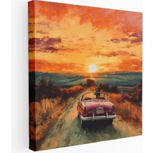 Popcas  Doğal Manzara Kanvas Tablo Sürüş Manzarası