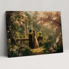 Popcas  Barok Tarzı Kanvas Tablo Romantik Sevgililer Duvar Dekorasyonu