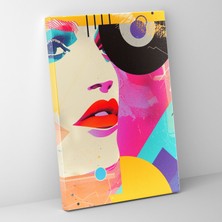 Popcas  Renkli Şekiller Andy Warhol Kanvas Tablo Duvar Sanatı Ev Dekorasyonu