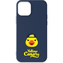 iPhone 13 Uyumlu Fenerbahçe Yellow Canary Lacivert Silikon Lisanslı Telefon Kılıfı