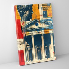 Popcas  Pop Art Klasik Duvar Sanatı Klasizm ile Popart Temalı Kanvas Tablo