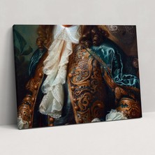 Popcas  Asil Adam Portre Kanvas Tablo Barok Stili Duvar Sanatı