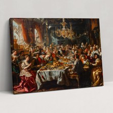 Popcas  Barok Tarzı Misafirler Kanvas Tablo
