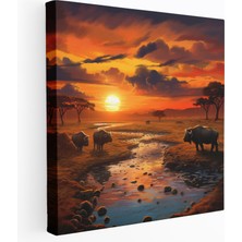 Popcas  Doğa Manzarası Dekoratif Tablo - Oturma Odası Için Uygun