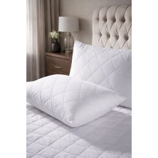 Lila Moon % 100 Pamuklu Kapitone Yastık Koruyucu Alez (2'li)