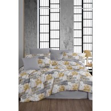 Mira Home Çift Kişilik Ranforce Nevresim Takımı %100 Pamuklu Serra Gri