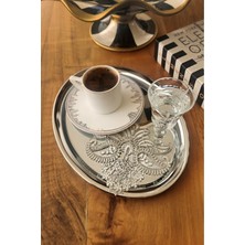 Rubi Porselen Lina Model Dekoratif Güpür Dantel 6'lı Kahve Kokteyl Sunum Peçetesi