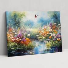 Popcas  Kurutulmuş Kelebekler Tuval Duvar Sanatı