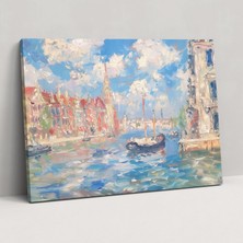 Popcas  Şehir Manzarası Claude Monet Kanvas Tablo Ev Dekorasyonu