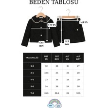 My Kids Wear Kız Çocuk Bayramlık Inci Detaylı Tüvit Takım 12547