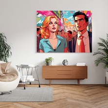 Popcas  Cool Pop Art Dekoratif Tablo Kanvas Duvar Sanatı