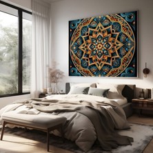 Popcas  Kutsal Kur'an Duvar Dekorasyonu - Geometrik Desen Kanvas Tablo - Islami Tasarım Ev Dekorasyonu