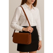 World Star Baget Model Süet Kadın Omuz ve Kol Çanta