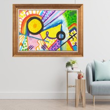 Giyense Altın Varaklı Çerçeveli Paspartulu  Tablo SMHY700