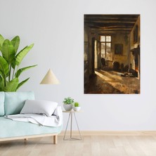 Popcas  Johannes Vermeer Duvar Dekorasyonu - Kanvas Tablo Duvar Dekorasyonu