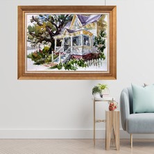 Giyense Altın Varaklı Çerçeveli Paspartulu  Tablo SMHY701