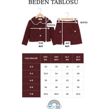 My Kids Wear Kız Çocuk Bayramlık Inci Detaylı Tüvit Takım 12544