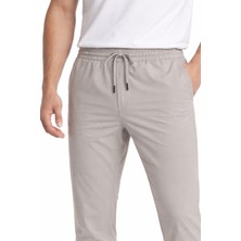 We&Me Erkek Slim Fit Likralı Rahat Kesim Lastikli Bel Bağcıklı Günlük Pantolon – Esnek, Hafif ve Konforlu