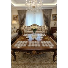 Çt Çeyizci Tekstil 6 Adet Parça Salon Vitrin Peçetesi Sehpa Takımı, Iğne Oyası Peçete 6lı