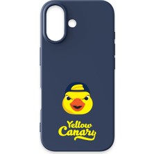 iPhone 17 Uyumlu Fenerbahçe Yellow Canary Lacivert Silikon Lisanslı Telefon Kılıfı