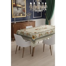 Çt Çeyizci Tekstil Masa Örtüsü, Dijital Baskılı Çiçek Tek Masa Örtüsü, Desenli Leke Tutmaz 120X160CM Masa Örtüsü