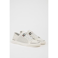 Faruk Balkanas Londo Model Ithal Taban Kombinasyonlu Deri Sneaker Ayakkabı