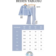 My Kids Wear Kız Çocuk Bayramlık Tüvit Ceket & Ispanyol Paça Pantolon Takım 12550