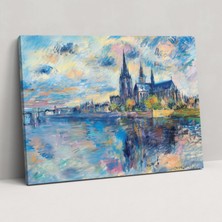 Popcas  Monet Rouen Katedrali Kanvas Tablo - Duvar Sanatı ve Ev Dekorasyonu