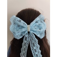 Stilcraft Mavi Fiyonk Kız Çocuk Toka