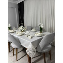 Çt Çeyizci Tekstil 12 Kişilik Masa Örtüsü Takımı, Masa Seti 12 Kişilik 26 Parça 160X220CM