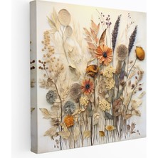 Popcas  Kuru Çiçek Medya Sanatı Çağdaş Sanat Eseri Ev Dekorasyonu Için Etkileyici Görsel Detay