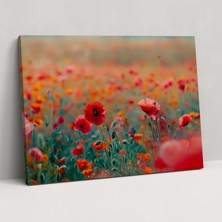 Popcas  Gelincik Tarlası Modern Tablo Kanvas Duvar Sanatı
