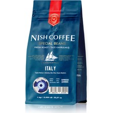 Nish Coffee Nish Espresso Italy 1 kg - Çekirdek + Karamel Şurup hediyeli