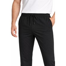 We&Me Erkek Slim Fit Likralı Rahat Kesim Lastikli Bel Bağcıklı Günlük Pantolon – Esnek, Hafif ve Konforlu