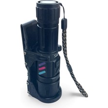 Kenko 5 Modlu Şarj Göstergeli Kemer Askı Aparatılı Şarjlı Profesyonel El Feneri