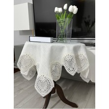 Çt Çeyizci Tekstil Fransız Dantelli Keten Fiskos, Gardenya Kumaş Fiskos 100X100CM