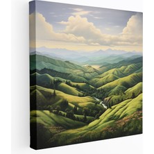 Popcas  Klasik Manzara Kanvas Tablo Ev Dekorasyonuna Uygun Klasik Tarz