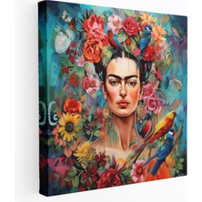 Popcas  Frida Kahlo Kanvas Tablo - Ev Dekorasyonu Duvar Sanatı