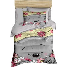 Mira Home Yenidoğan Kız Bebek Nevresim Takımı %100 Pamuklu Flower