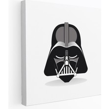 Popcas  Minimalist Kask Darth Vader Kanvas Tablo Duvar Sanatı