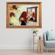 Giyense Altın Varaklı Çerçeveli Paspartulu  Tablo SMHY722