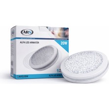 Ars Alfa 20W LED Tavan Armatürü IP65 – 220V Beyaz Kasa Yuvarlak