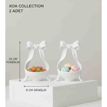Xoa Collection Minik Charm | Modern 2'li Fiyonk Figürlü Kahve Yanı Sunumluk - Çerezlik Takımı