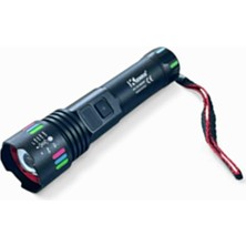 Kenko 5 Modlu Şarj Göstergeli Zoomlu Profesyonel El Feneri