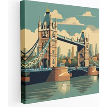 Popcas  Vintage Seyahat Kanvas Tablo Retro Tarzı Sanat Eseri Duvar Dekorasyonu