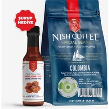 Nish Coffee Nish Kahve Colombia 1 kg - Çekirdek + Karamel Şurup hediyeli